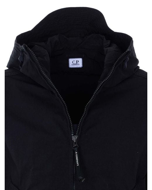 C P Company Blue Jacket With Zip Closure for men