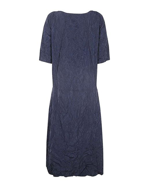 Maria Calderara Blue Oversized Long Dress