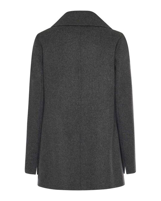 Max Mara Black Double-Breasted Wool Jacket
