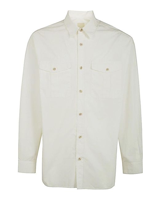 Emporio Armani White Cotton Shirt for men