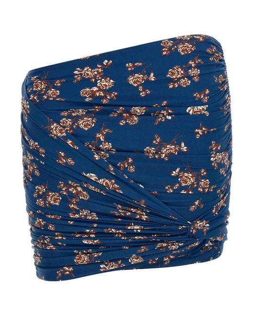 Magda Butrym Blue 01 Swimsuit Skirt