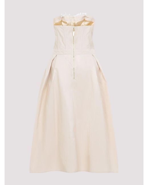 Elisabetta Franchi White Embroidered Mini Dress