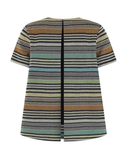 Missoni Green Lam Stripes T-Shirt