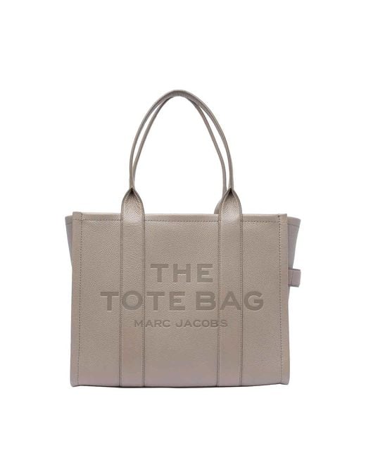 Marc Jacobs Gray The Leather Large Tote Bag