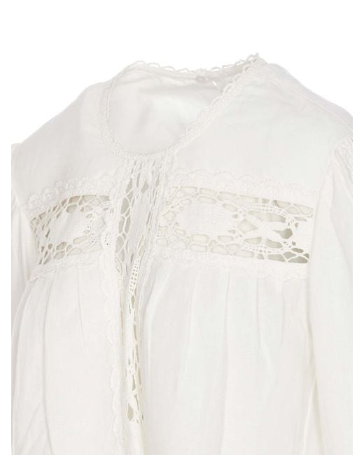 Isabel Marant White Valmira Shirt