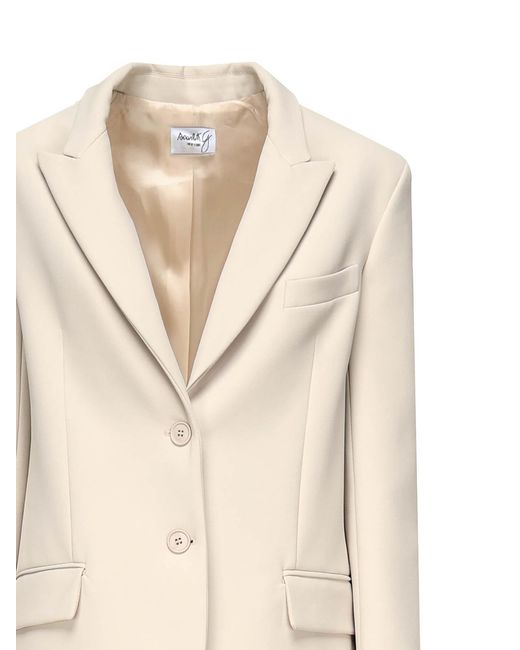 Scarlett Poppies Natural Single-Breasted Blazer Suit
