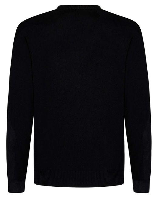 Sease Black Wool Sweater for men