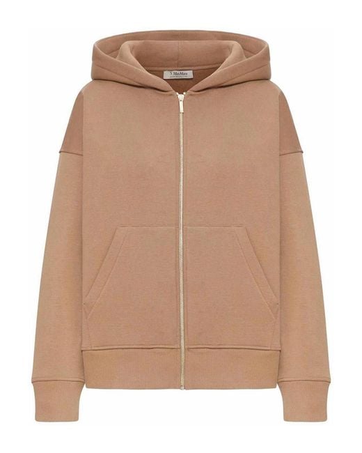 Max Mara Brown Julia Jersey Hoodie