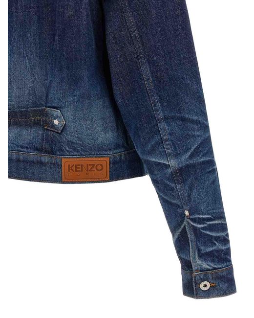KENZO Blue Japanese Denim Jacket for men