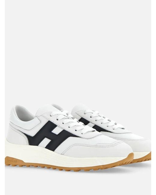 Hogan White Hyperlight Lace-Up Sneakers for men