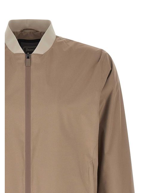Herno Natural Functional Bomber Jacket for men