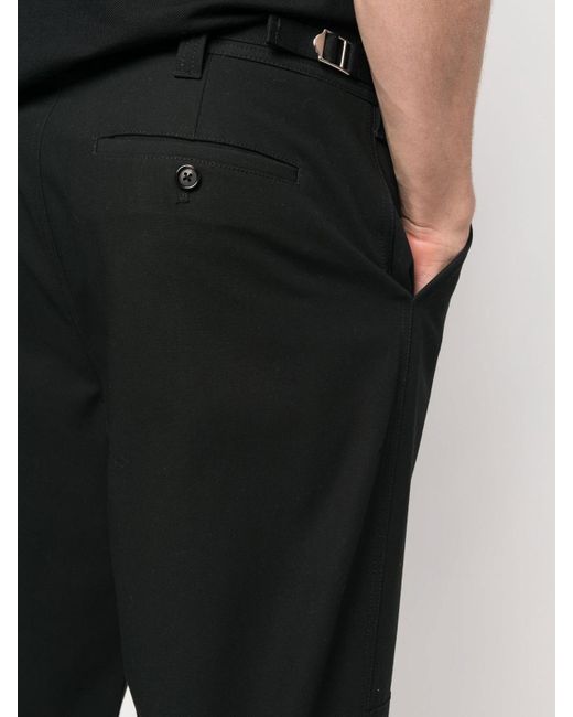 McQueen Black Organic Cotton Trousers for men