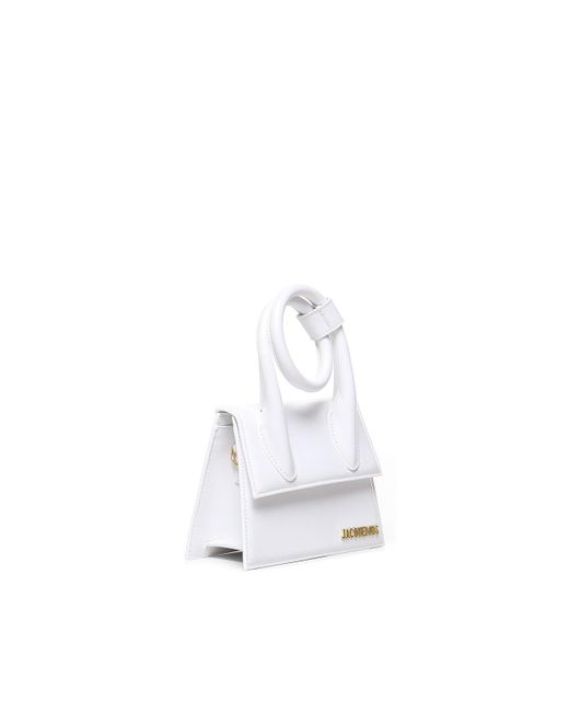 Jacquemus White Le Chiquito Noeud Tote
