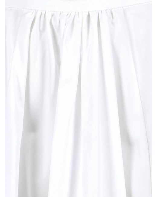 Aspesi White Midi Skirt