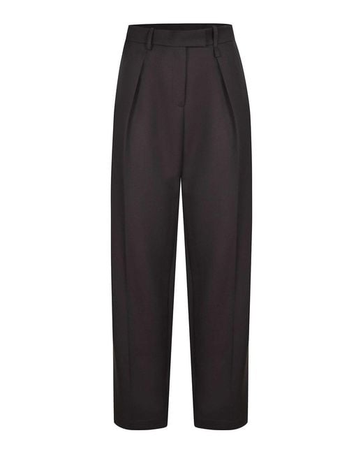Alysi Black Pants Made Of A Wool Blend