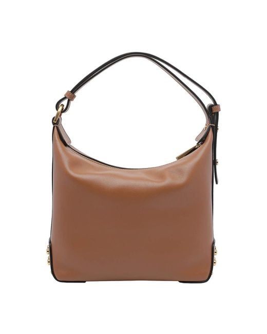 Tod's Brown Mini Bag Metal Dots
