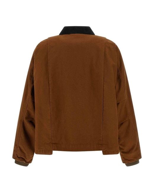 Sacai Brown X Carhartt Wip Capsule Jacket for men