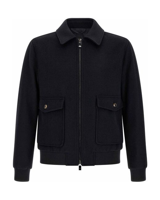Pal Zileri Blue Wool Cloth Jacket for men
