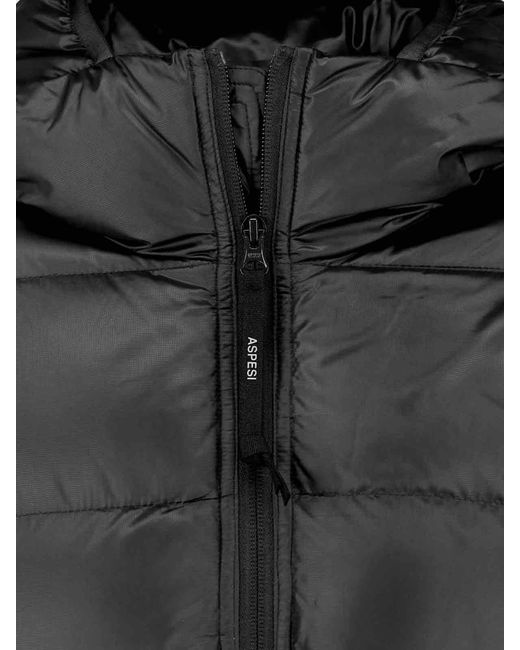Aspesi Black Padded Down Jacket for men