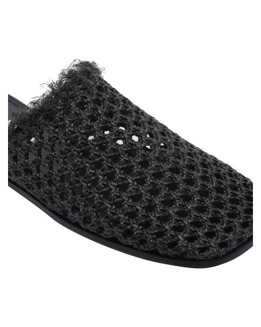 Premiata Black Rafia Sabot