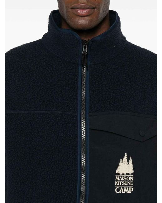 Maison Kitsuné Blue Vest for men