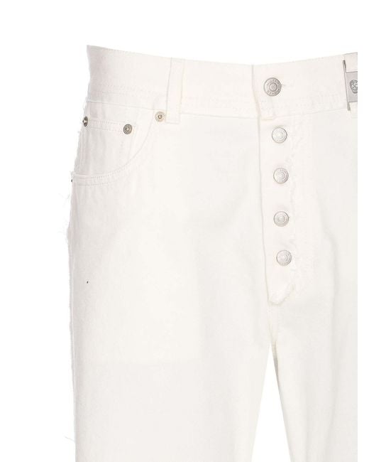 McQueen White Mcqueen Jeans for men