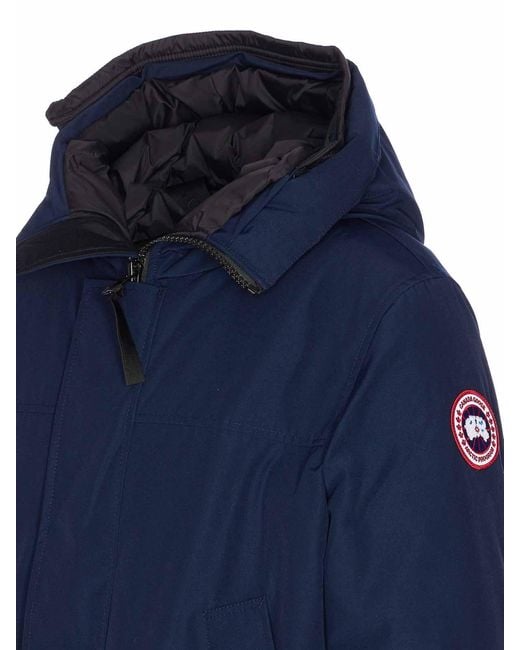 Canada Goose Blue Padded Hooded Parka for men