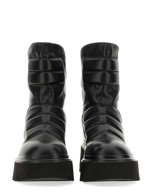 Elena Iachi Black Leather Boot