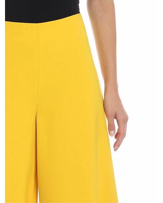 Vivetta Yellow Crop Trousers
