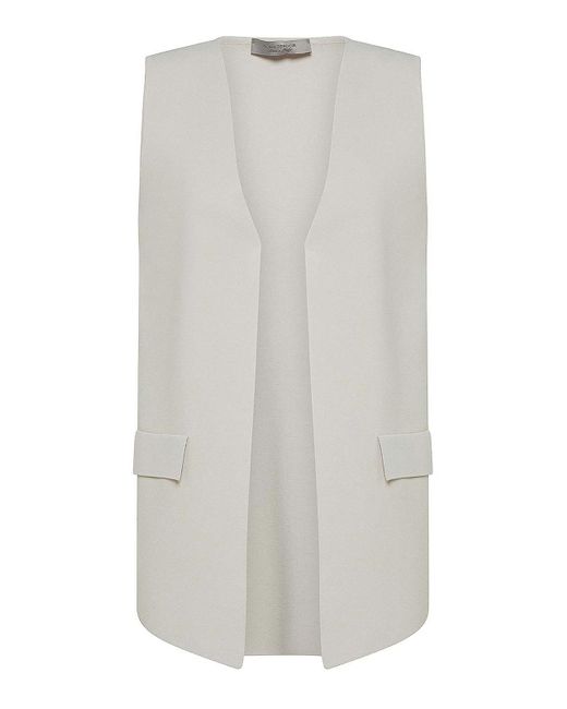 D. EXTERIOR White Waistcoat With Pocket Detail