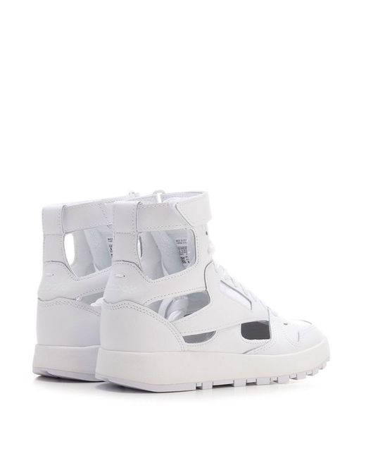 Maison Margiela White Gladiator High Top Sneakers In