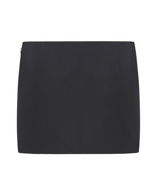 Givenchy Black Wool Mini Skirt Bottoms