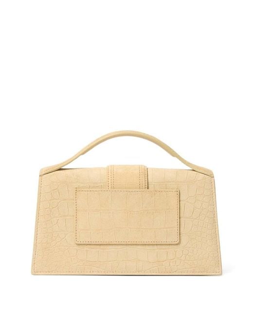Jacquemus Natural Big Le Bambino Effect Leather Tote Bag