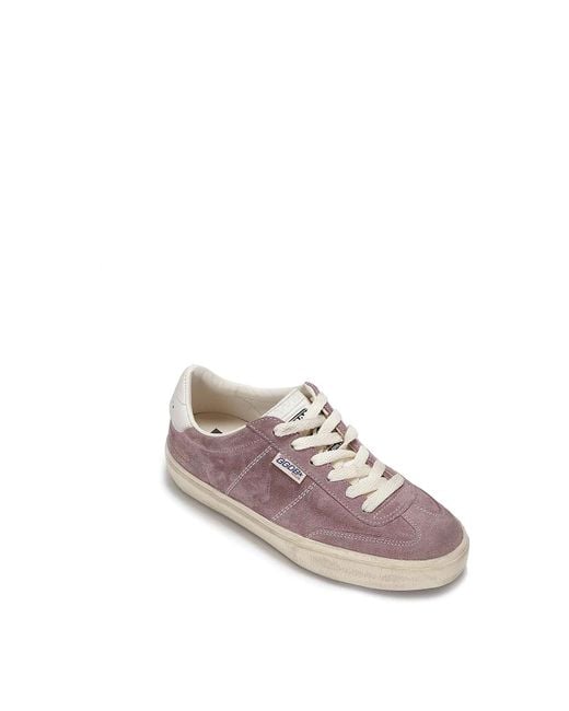 Golden Goose Deluxe Brand Brown Amethyst Suede Panelled Sneakers