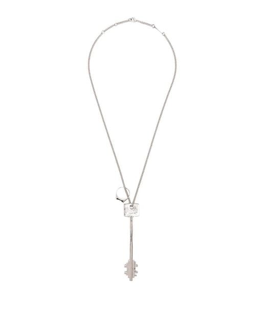 Rabanne White Key Necklace