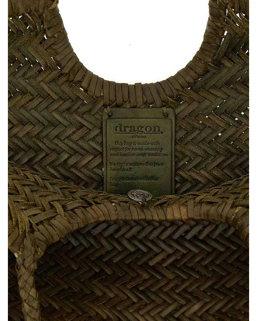 Borsa A Tracolla Grande di Dragon Diffusion in Brown