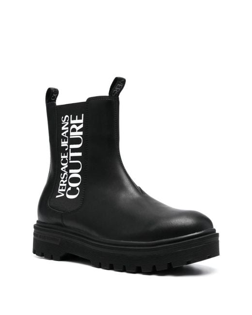 Versace Jeans Couture Black 'chelsea' Boots for men
