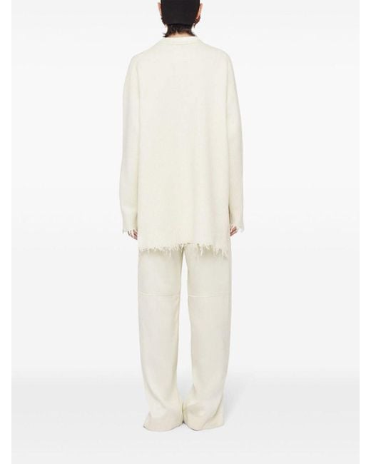 Jil Sander White Round Neck