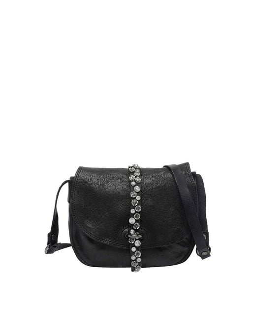 Campomaggi Black Linda Crossbody Bag