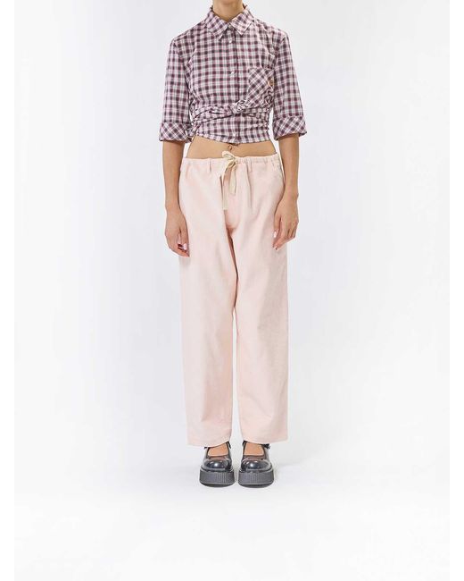 Moschino Natural Velvet Pants
