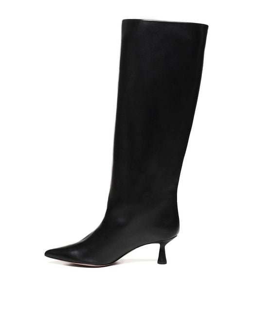 Giuliano Galiano Black Jane Calfskin Boots