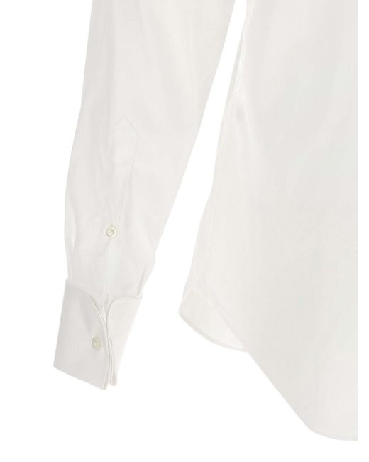 Finamore 1925 White Eduardo Shirt for men
