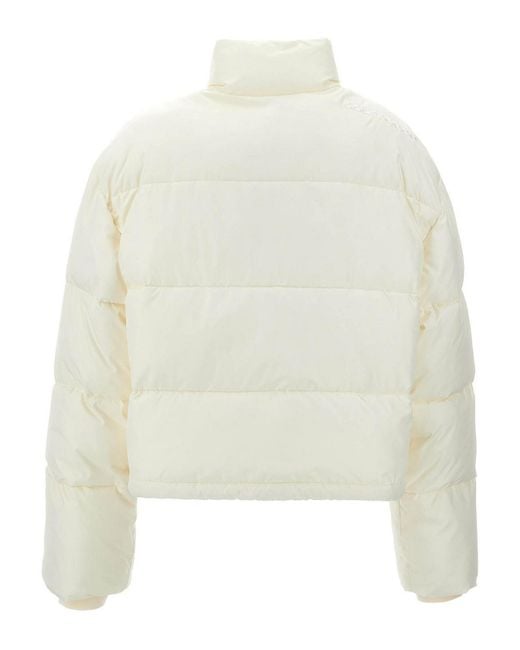 Courreges White Ac Cropped Down Jacket