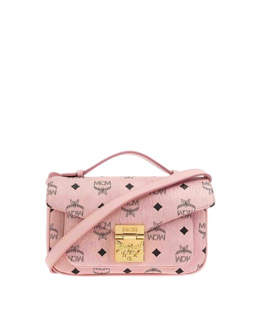 MCM Pink Tracy Crossbody Bag