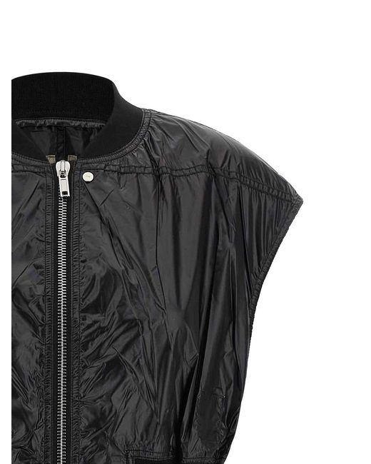 Rick Owens Black Tatlin Bomber Vest