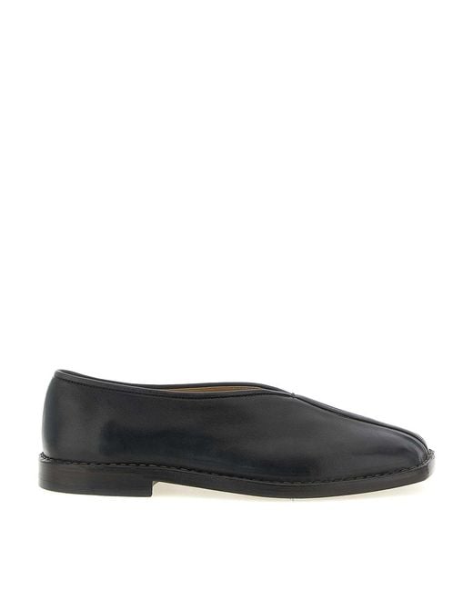 Lemaire Black Piped Slippers for men
