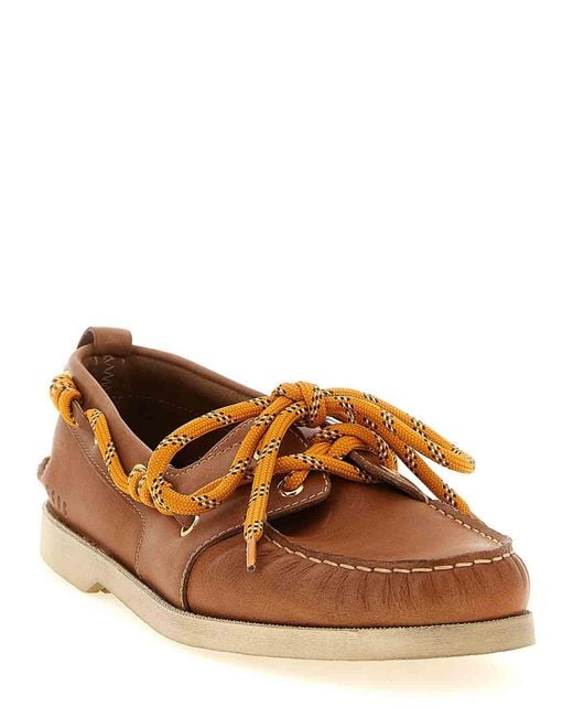 Golden Goose Deluxe Brand Brown Leather Boat Shoe for men
