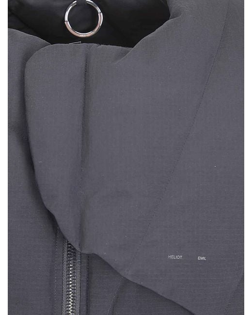 HELIOT EMIL Gray Visus Down Vest for men