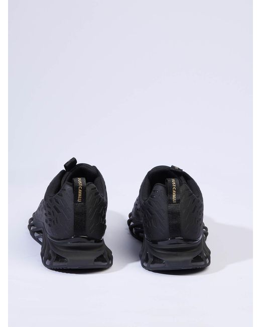 Just Cavalli Black Sneakers Leto for men