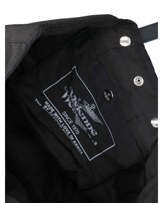 Vivienne Westwood Black Medium Tote Bag
